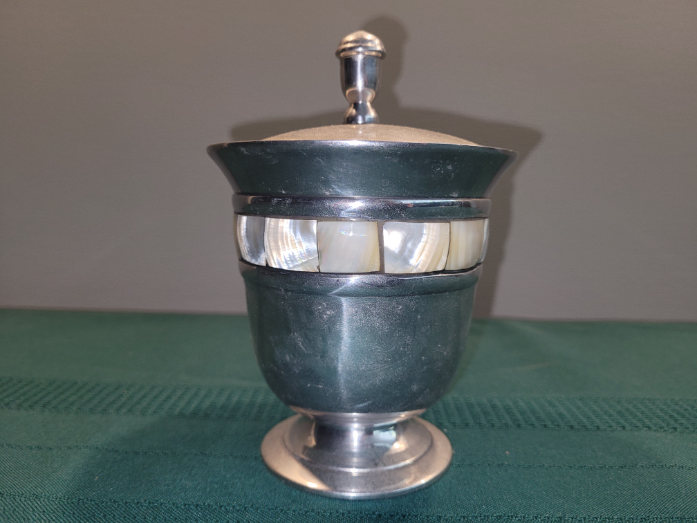 Silver and Mother of Pearl Lidded Jar - photo 4