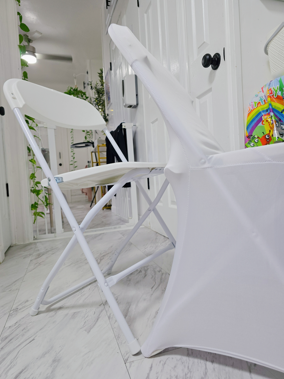 foldable white chair image indicator(3)