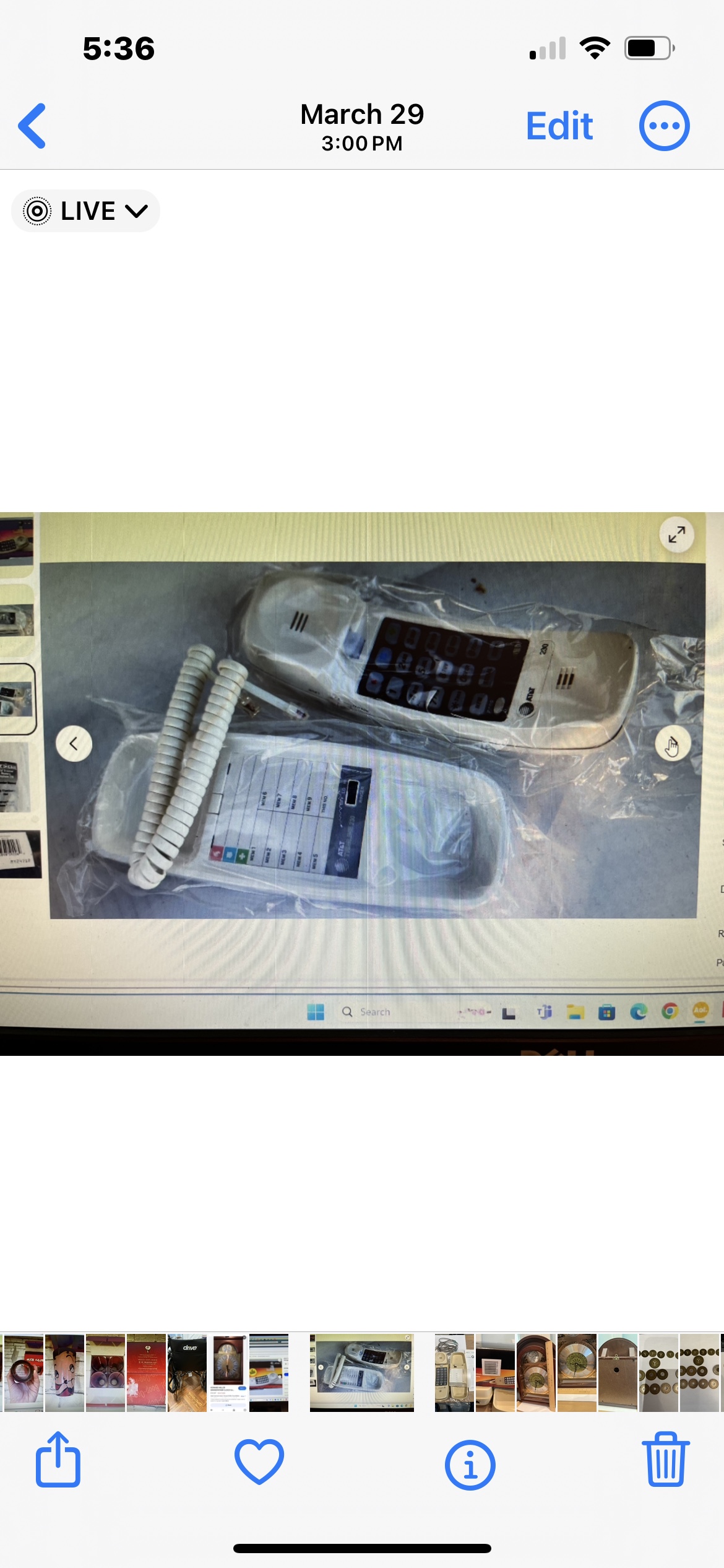 AT&T Trimline  230 Landline Phone Wall Dial image indicator(4)