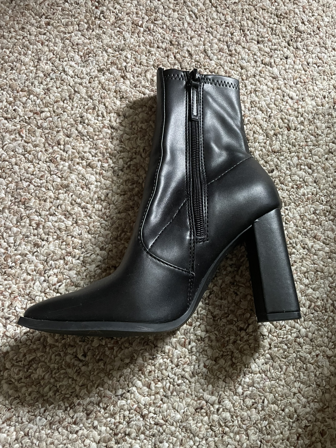 Black Pointed Toe Booties - photo 2