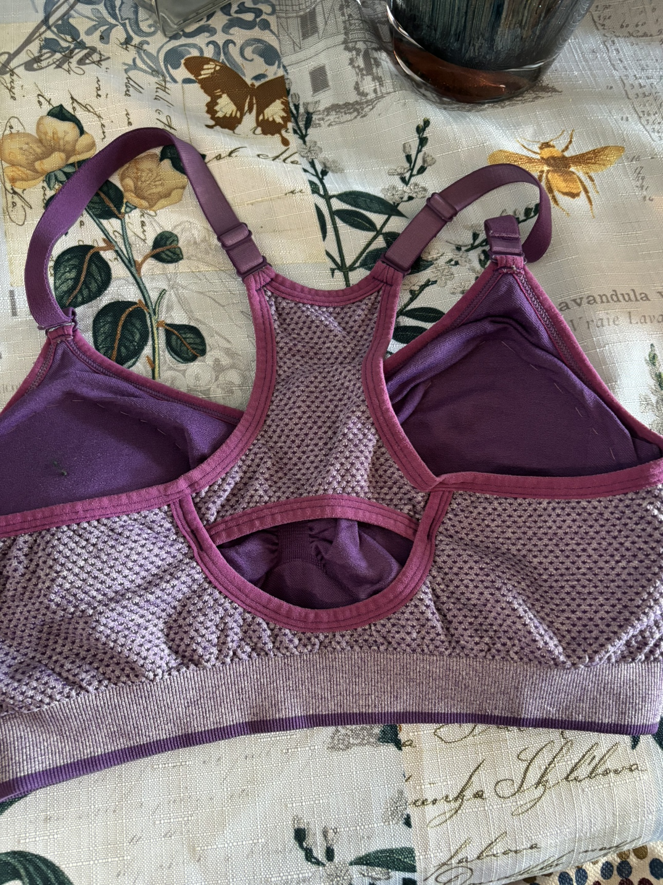 puma, purple sports bra image indicator(2)