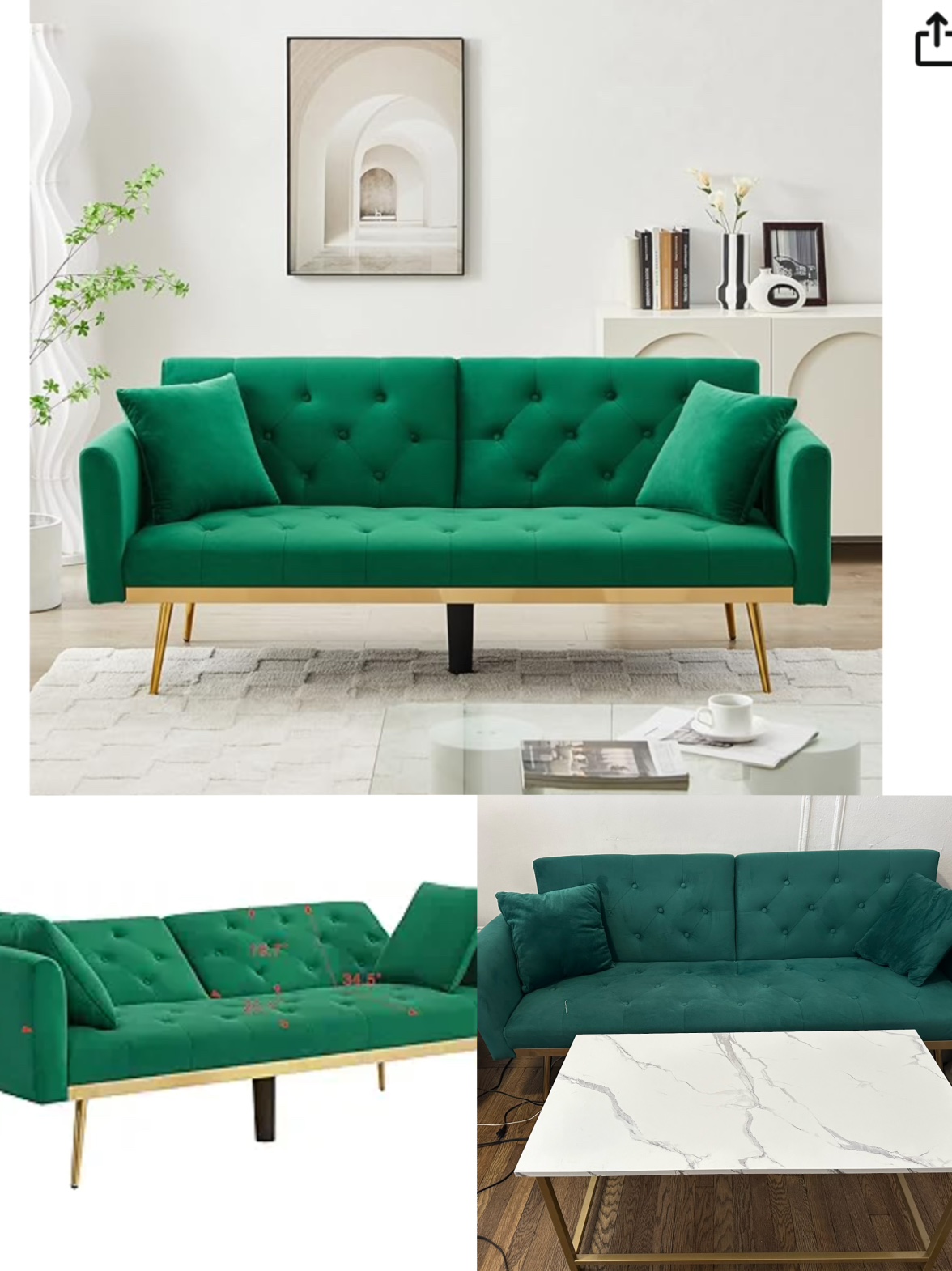 sofa and coffee table