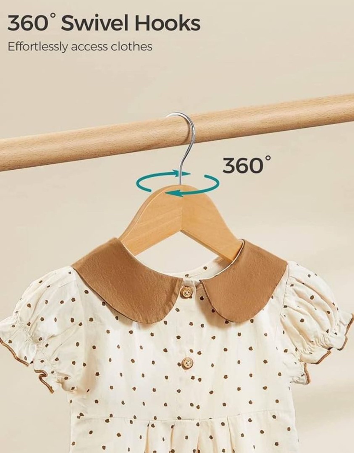 Wooden Hangers for Kids 20 pack image indicator(4)