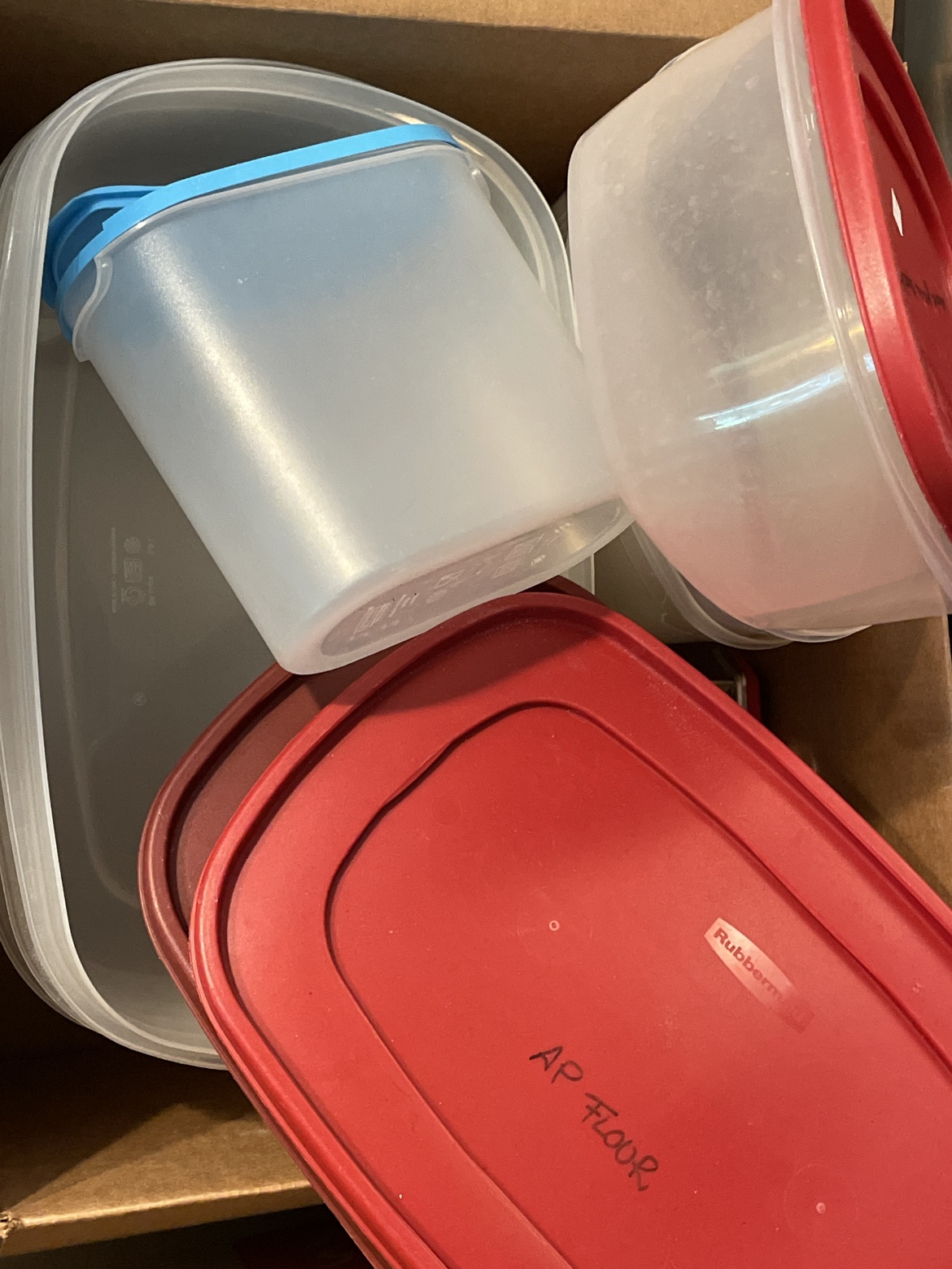Rubbermaid and Tupperware Storage Containers