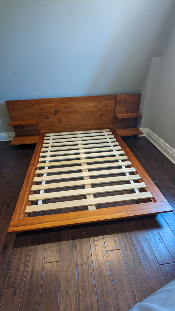 FULL CB2 Acacia Bed Frame (No longer available at CB2) thumbnail