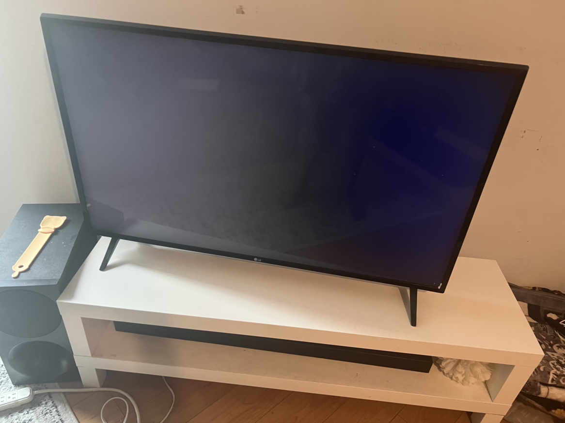White TV stand - photo 2