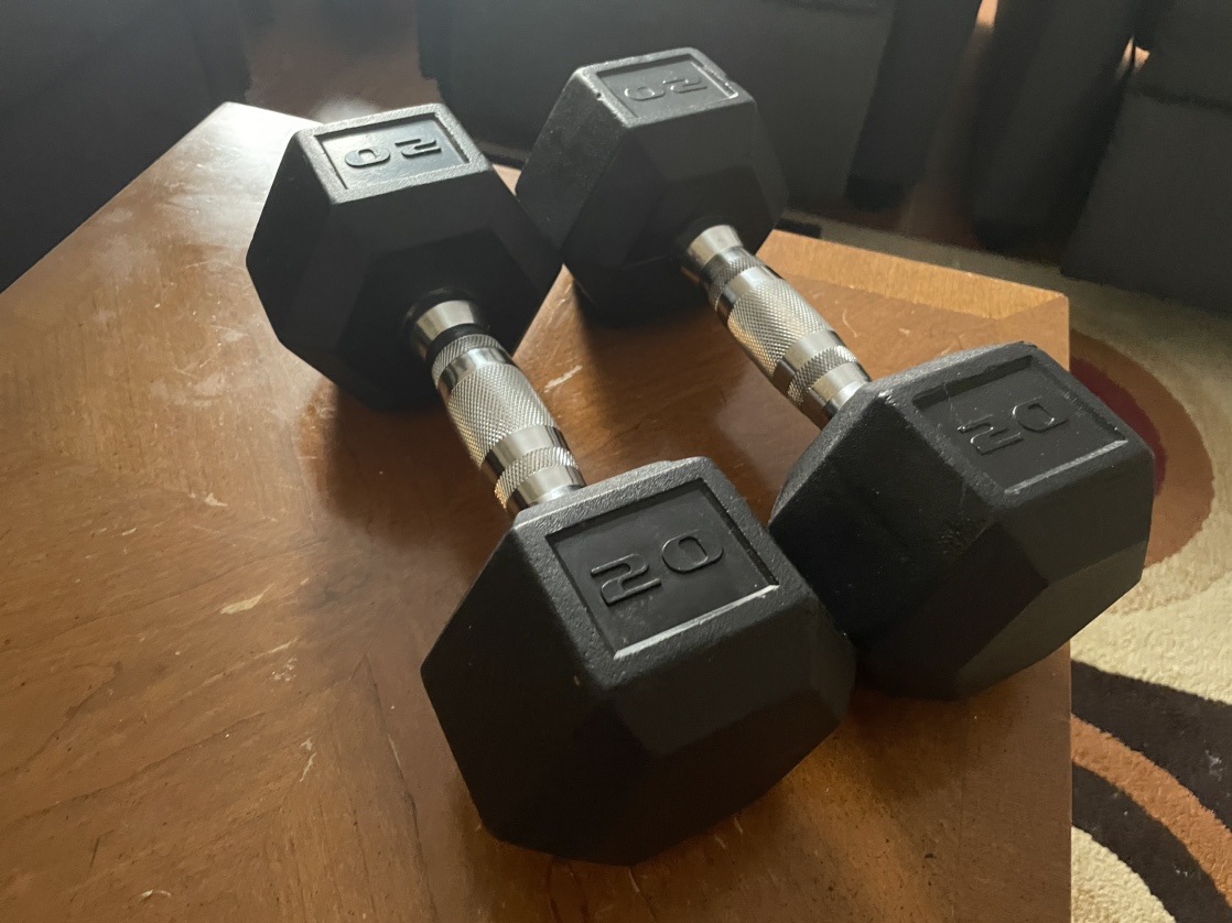 X2 20lb Dumbbell Hexagon Weights