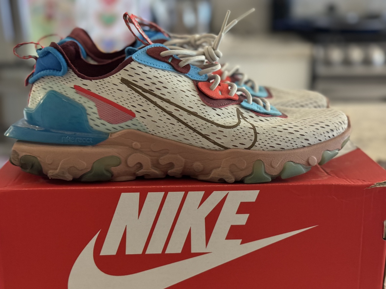 Nike React Vision “Light Bone Terra Blush Photo Blue”