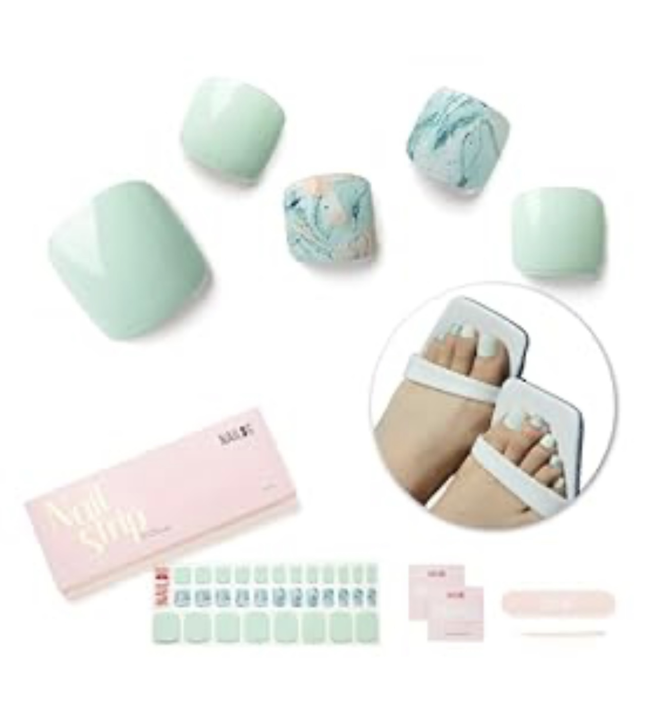 NIB Nailog Nail Lamp & Gel Nail Strips image indicator(7)