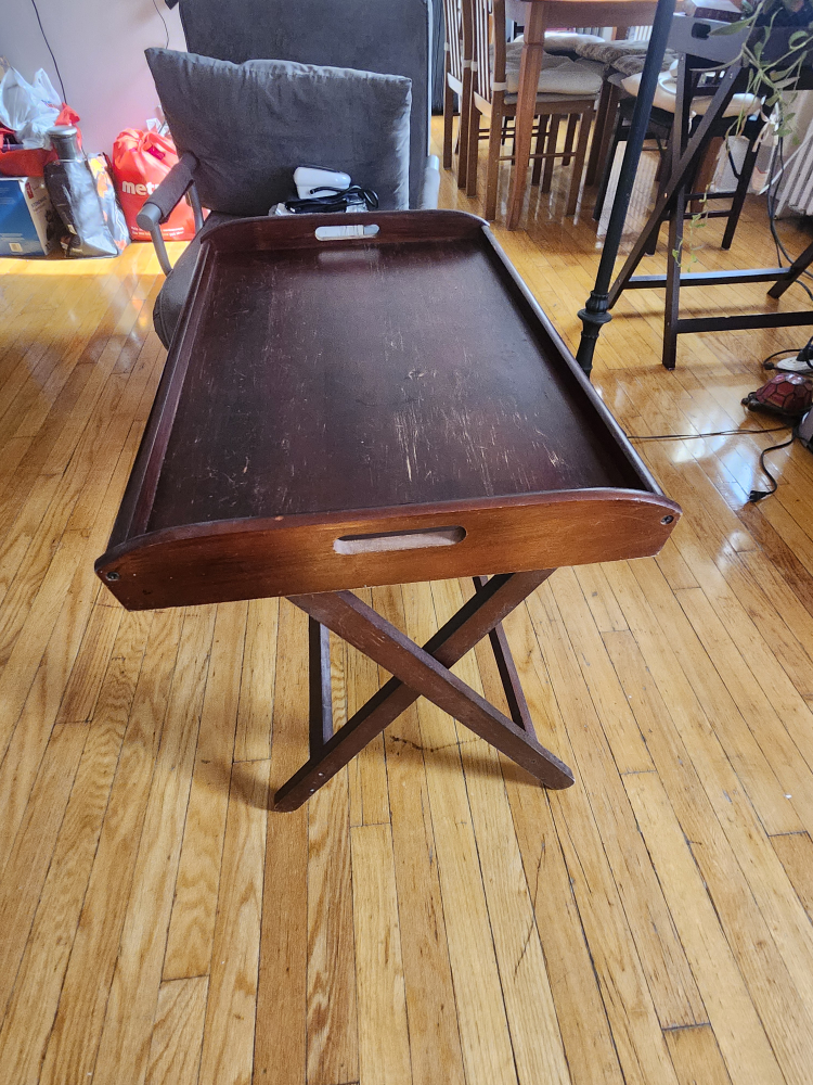 Beautiful folding table, wood. image indicator(2)