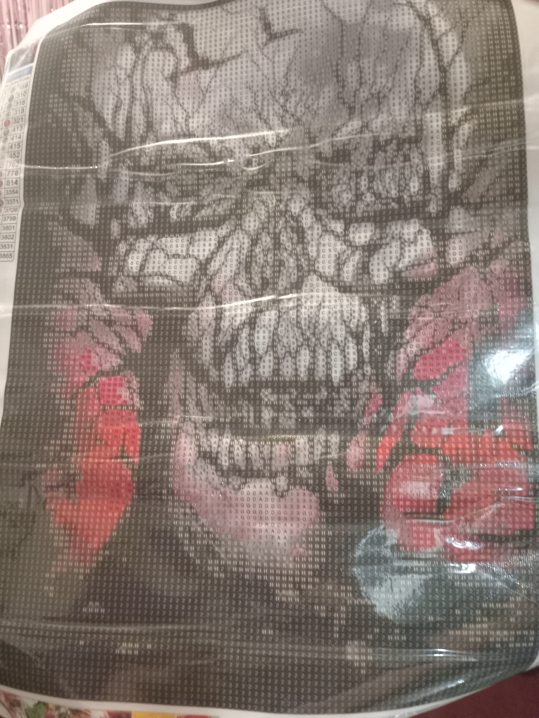 Diamond Painting Skull with Roses image indicator(2)