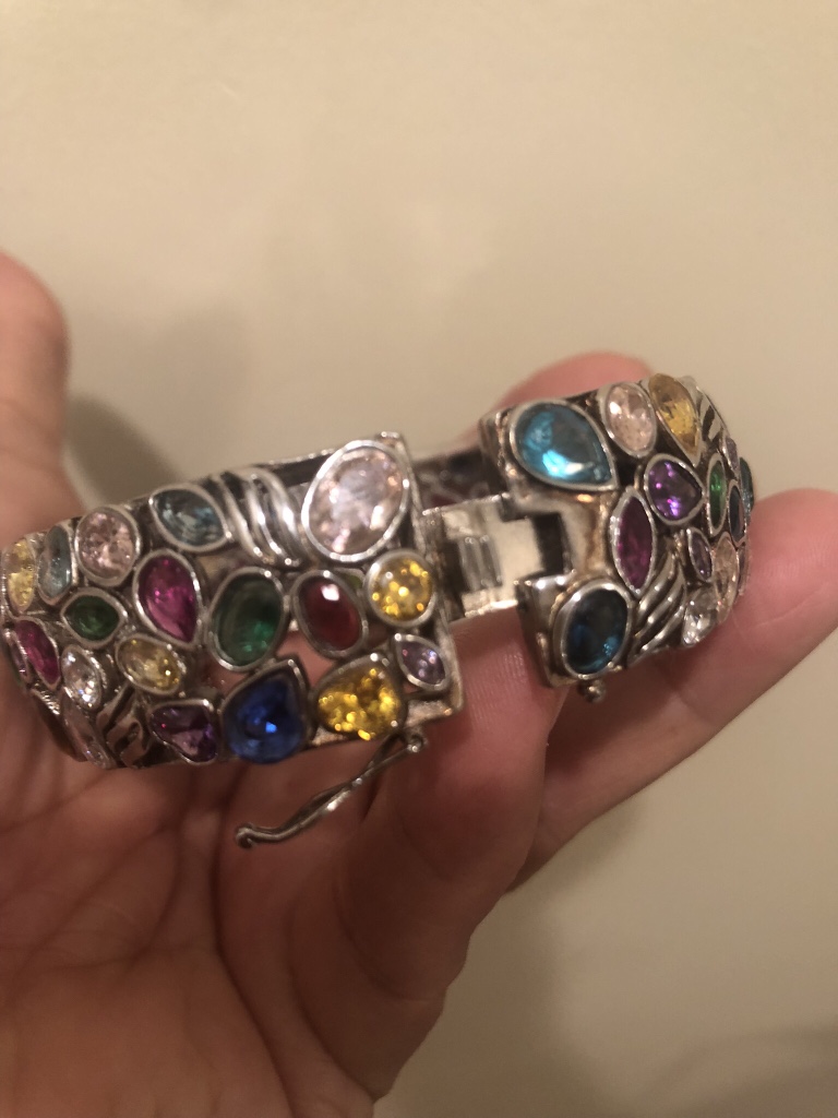 Gemstone Sterling Silver Bangle Bracelet image indicator(5)