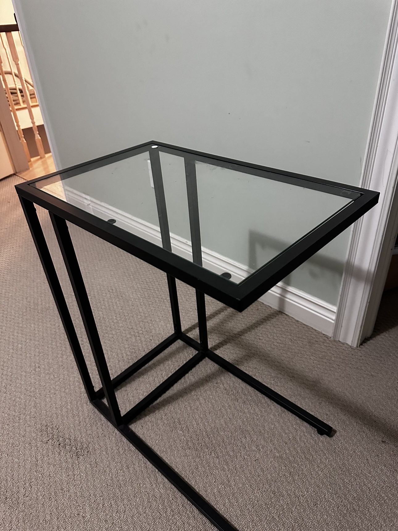 Glass Top Side Table