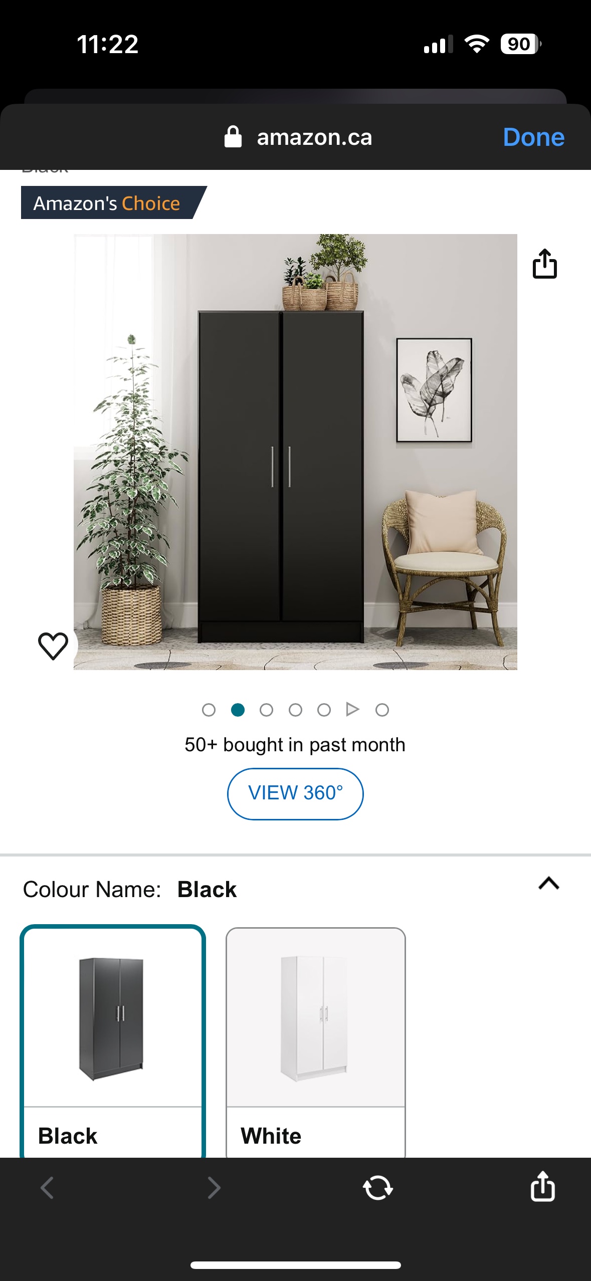 2-Door Wardrobe Cabinet Brand New in box image indicator(2)