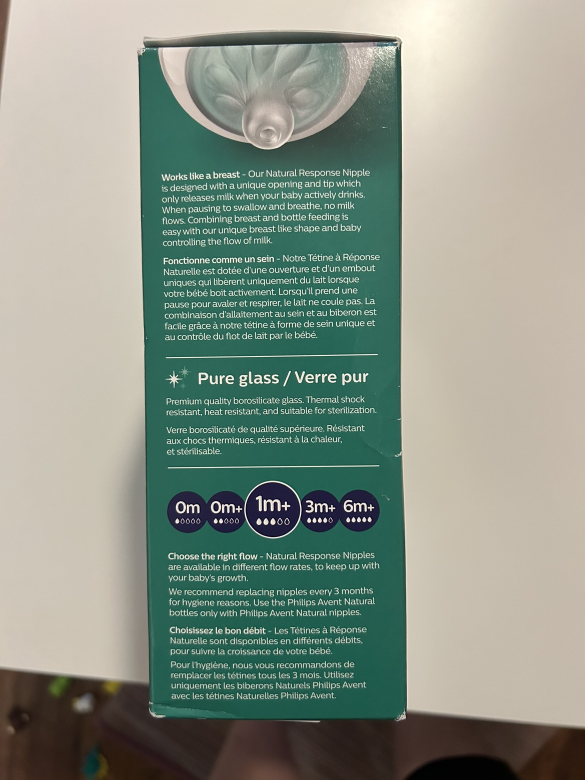 Philips Avent Natural Glass Baby Bottles - photo 2