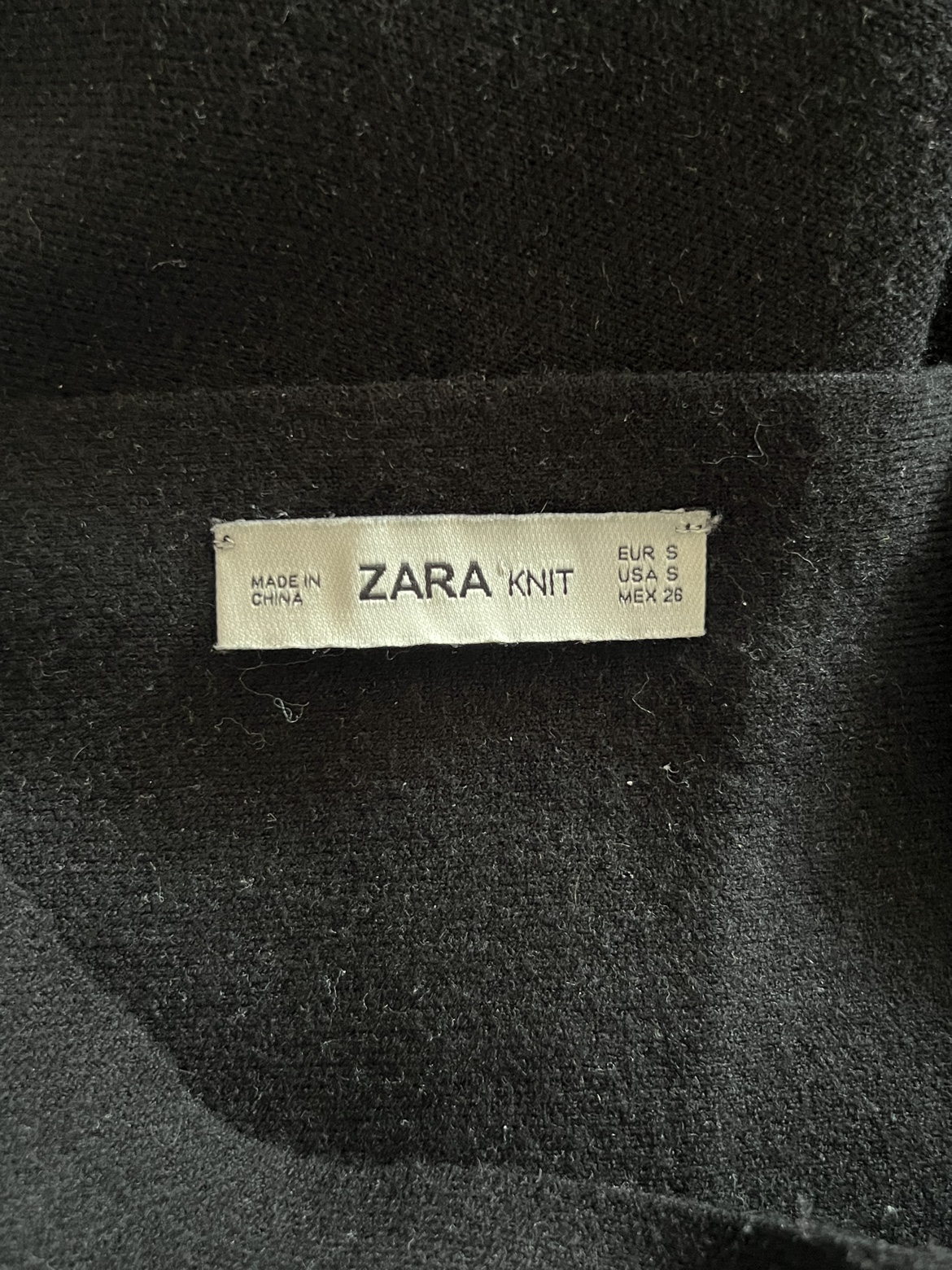 Zara Knit Black Chain Hem Skirt - photo 4