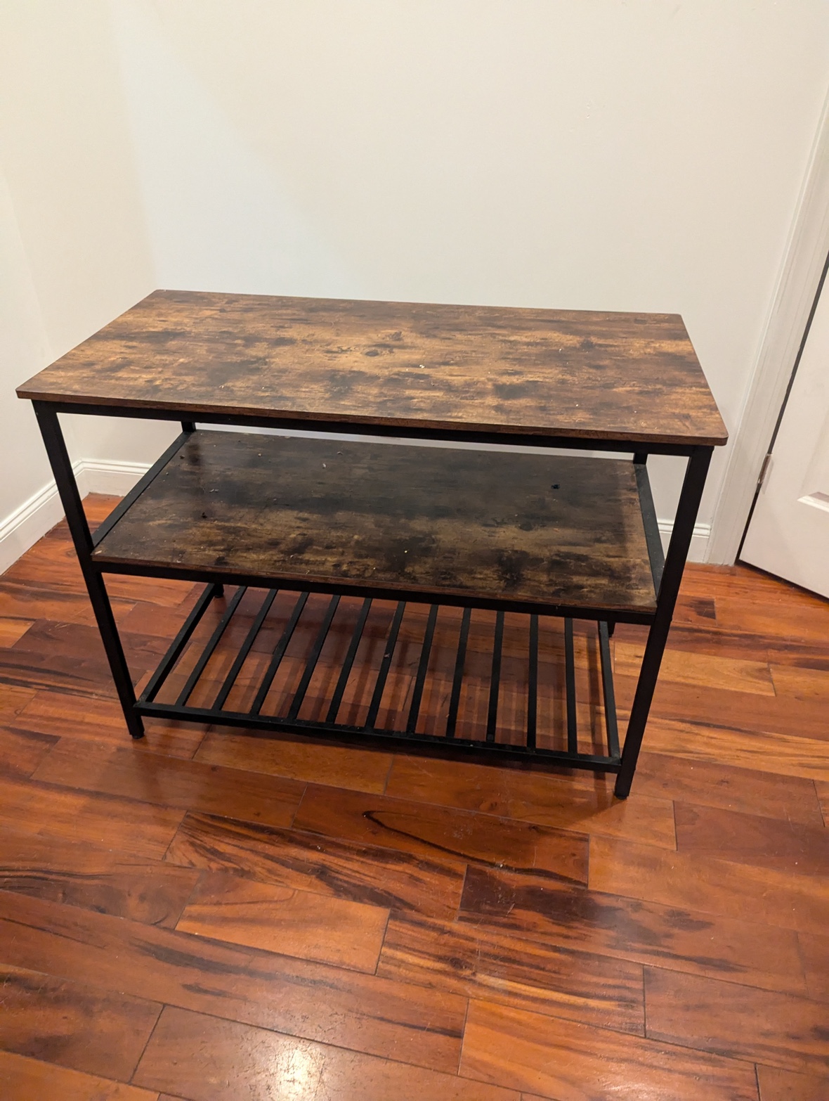 Kitchen Island with Storage Shelves