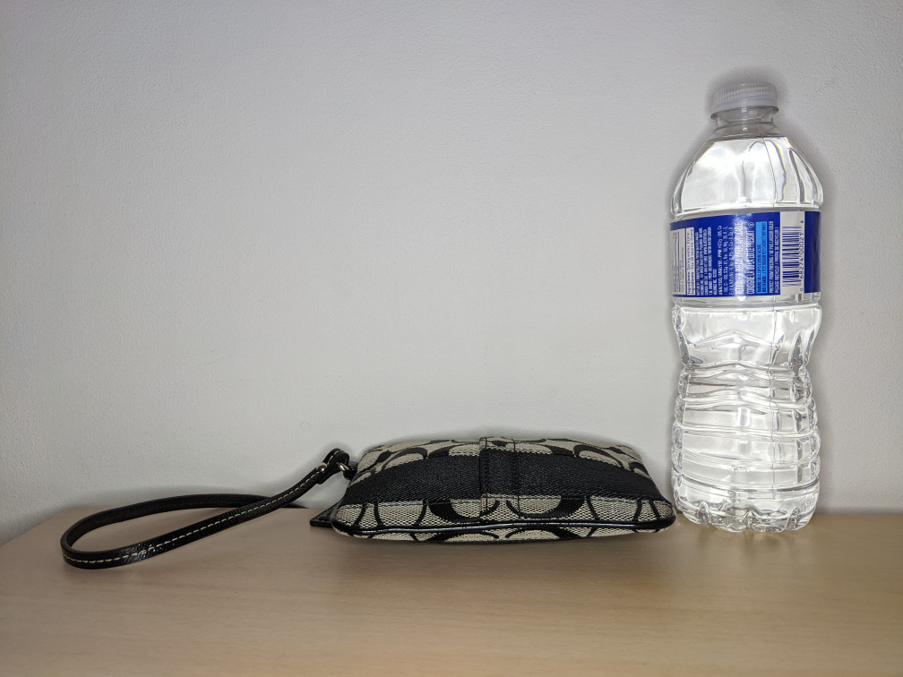 Coach Classic Signature Monogram Wristlet Black Coin Purse image indicator(5)