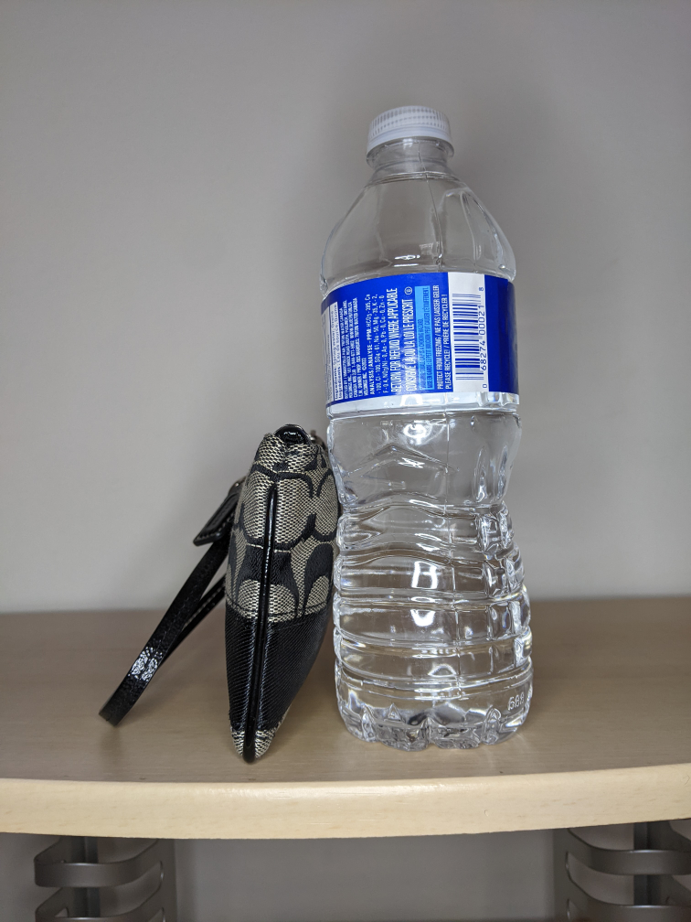 Coach Classic Signature Monogram Wristlet Black Coin Purse image indicator(7)