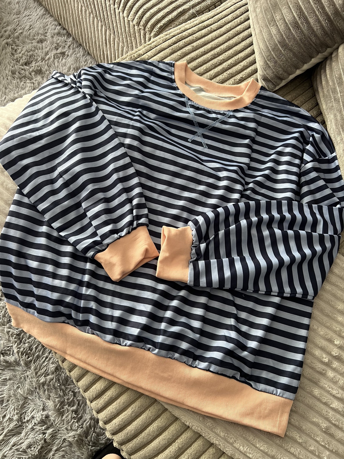 Striped long sleeve shirt size XL thumbnail