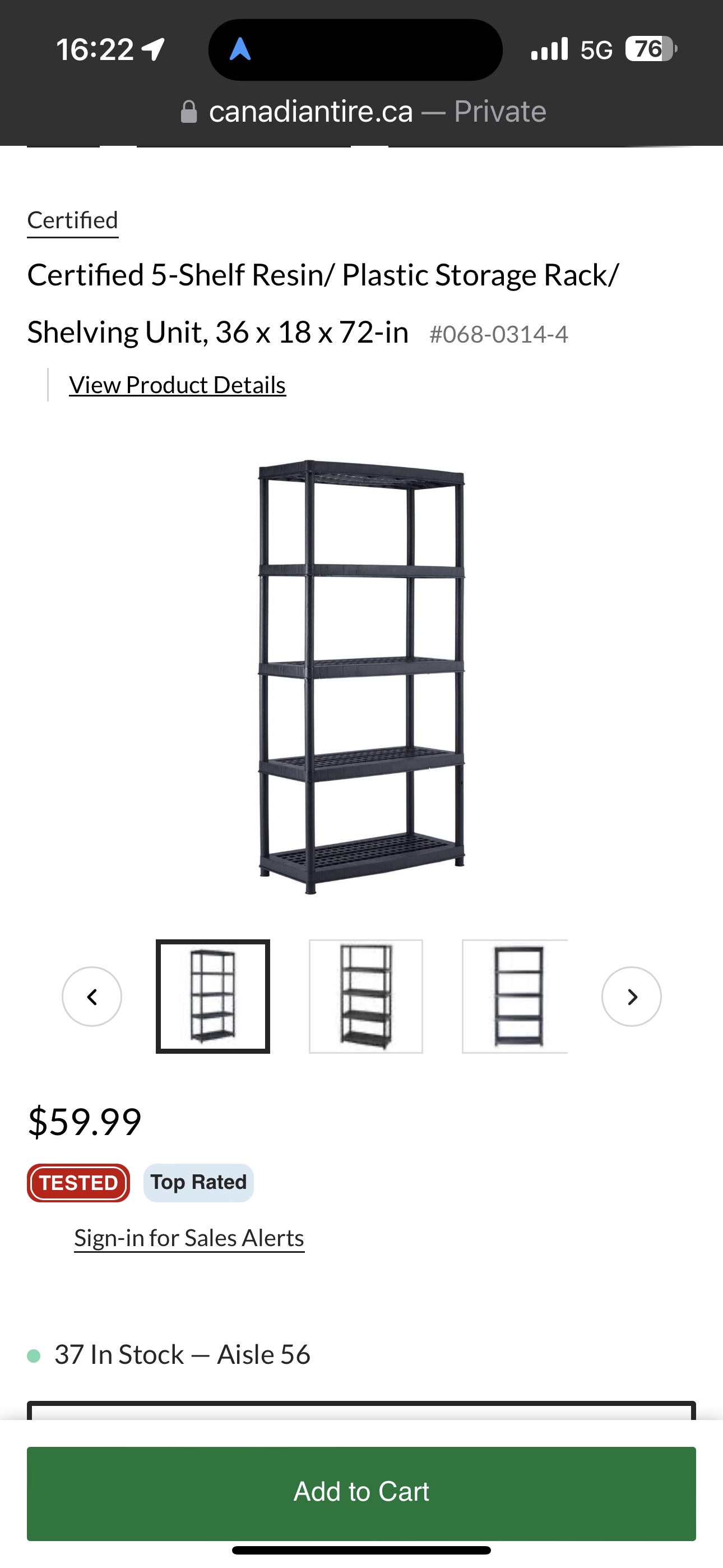 5-shelf storage rack - photo 2