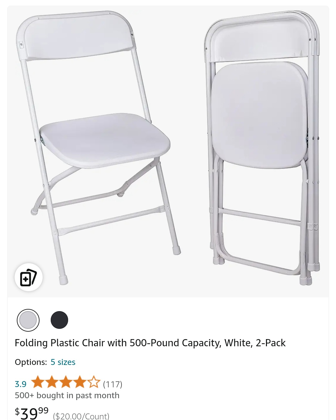 foldable white chair image indicator(5)
