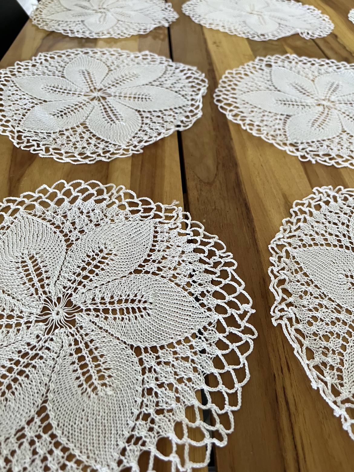 Set of 9 Crochet Doilies image indicator(6)