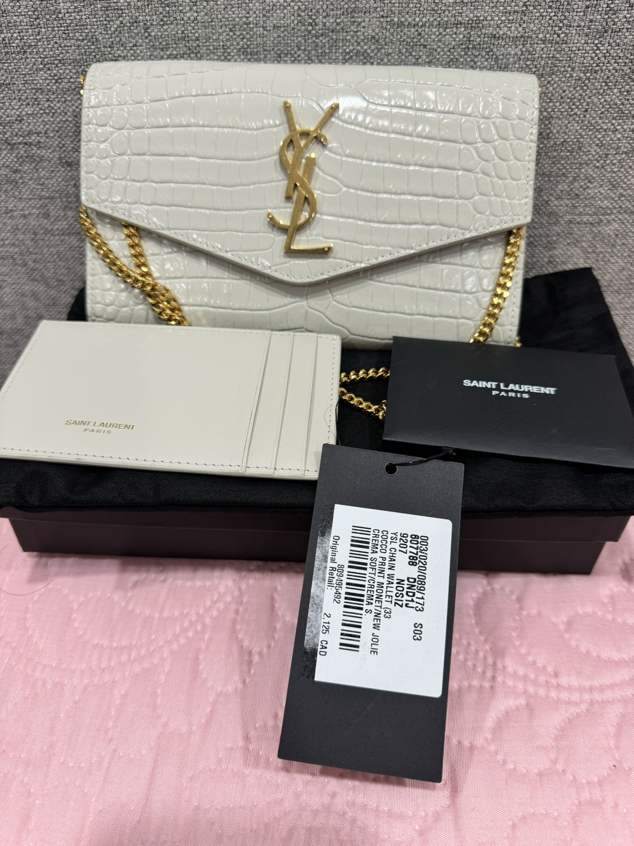 Saint Laurent Wallet on Chain Brandbew - photo 2