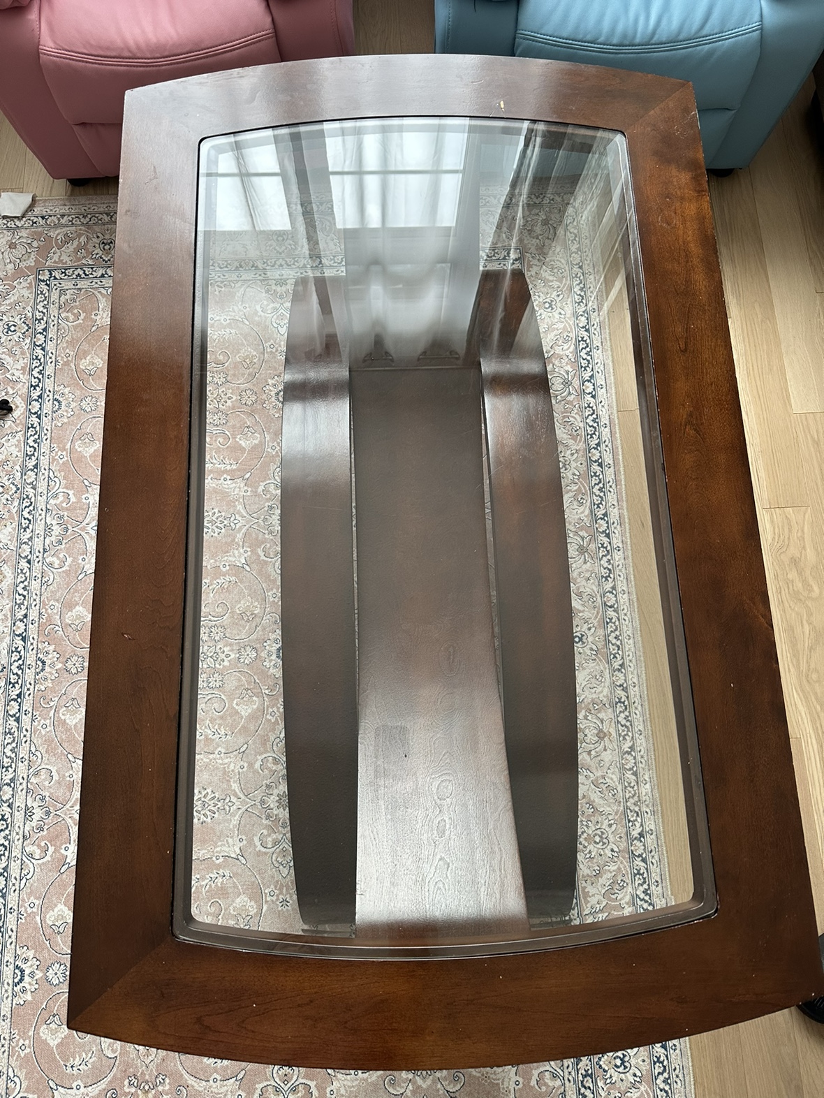 Glass Top Coffee Table with 2 Side Tables - photo 2