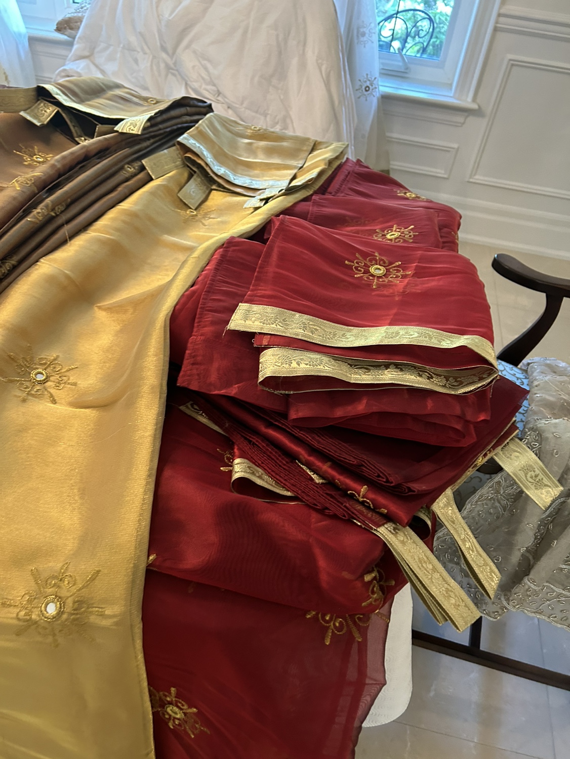 Indian inspired drapes in various colours image indicator(7)