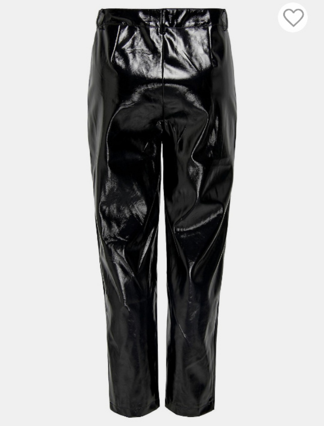 New ONLY Black Vinyl Pleather Pants image indicator(2)