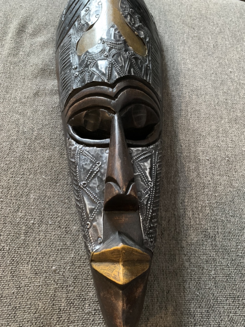 African Wooden Mask - photo 2