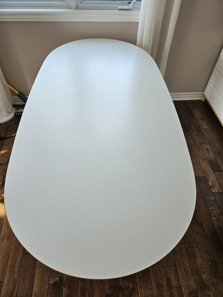 White Oval Table-IKEA - photo 4