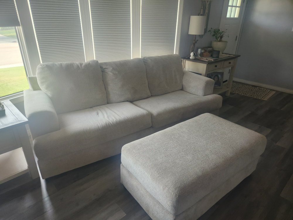 sofa and ottoman from Ashely