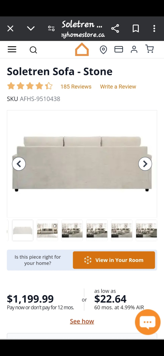 sofa and ottoman from Ashely - photo 4