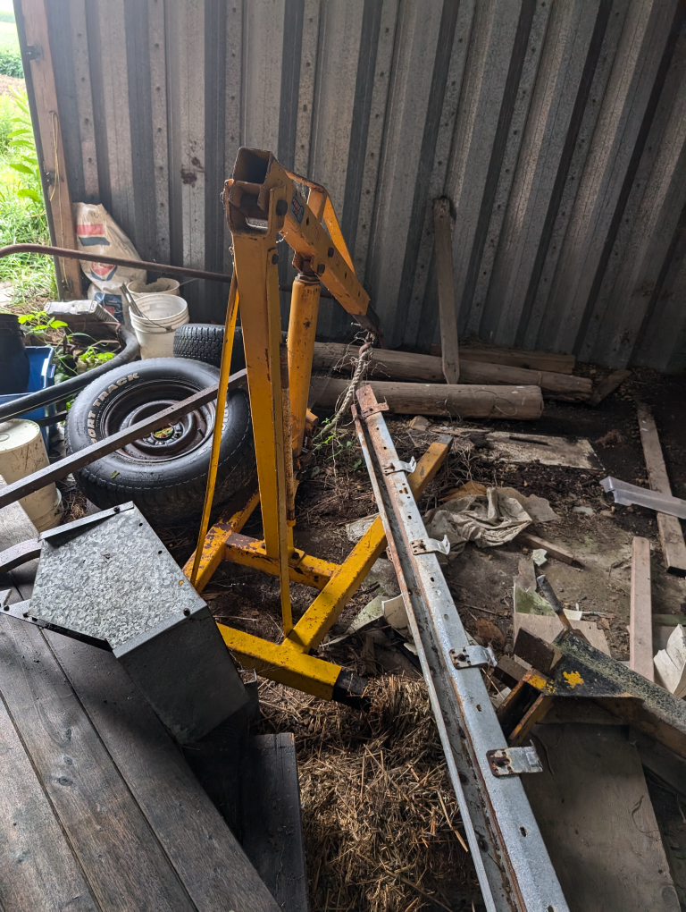 down cow lift and engine lift