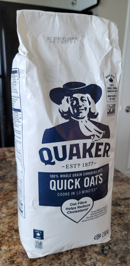Quaker Quick Oats 2.58 kg Bag