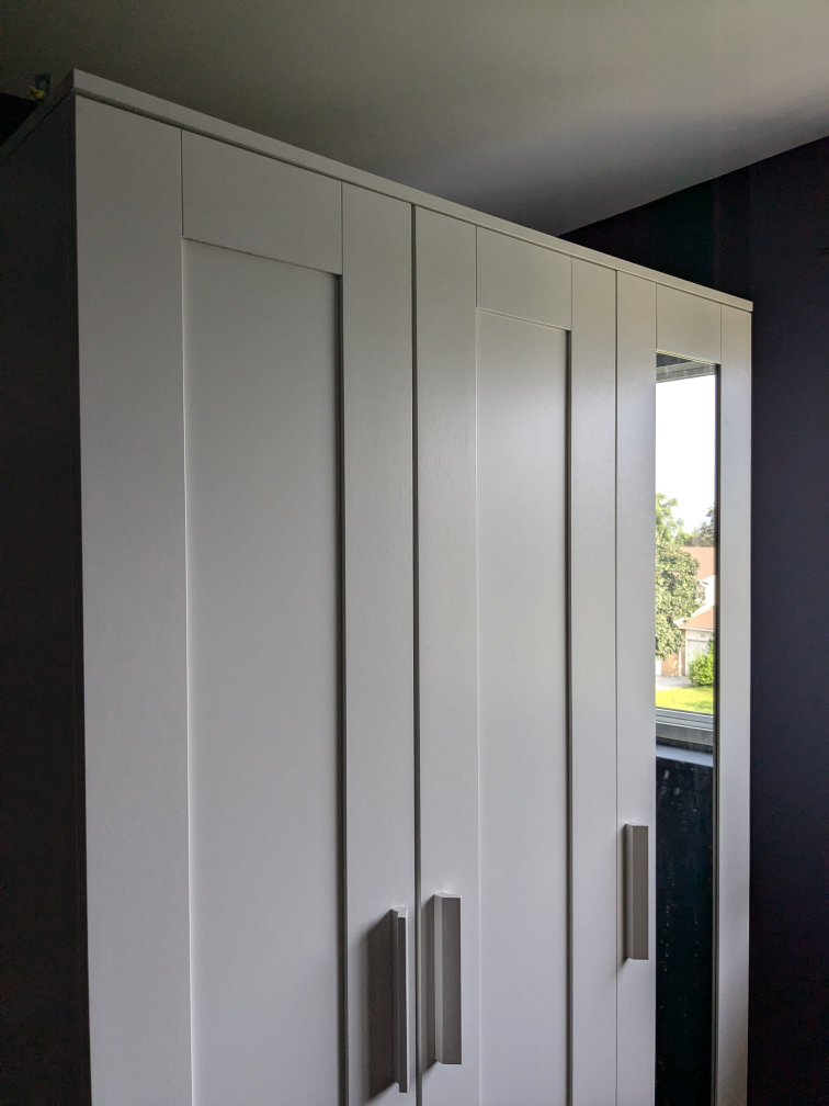 IKEA White Wardrobe with Mirror - photo 2