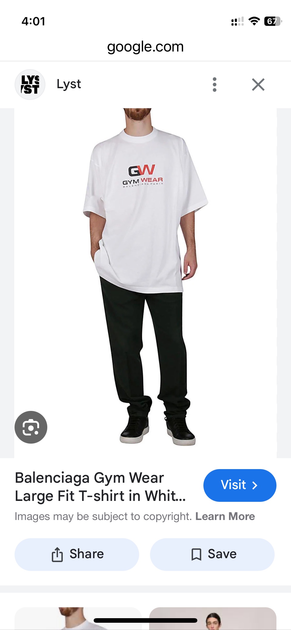 Balenciaga Gym Wear T-Shirt - photo 2