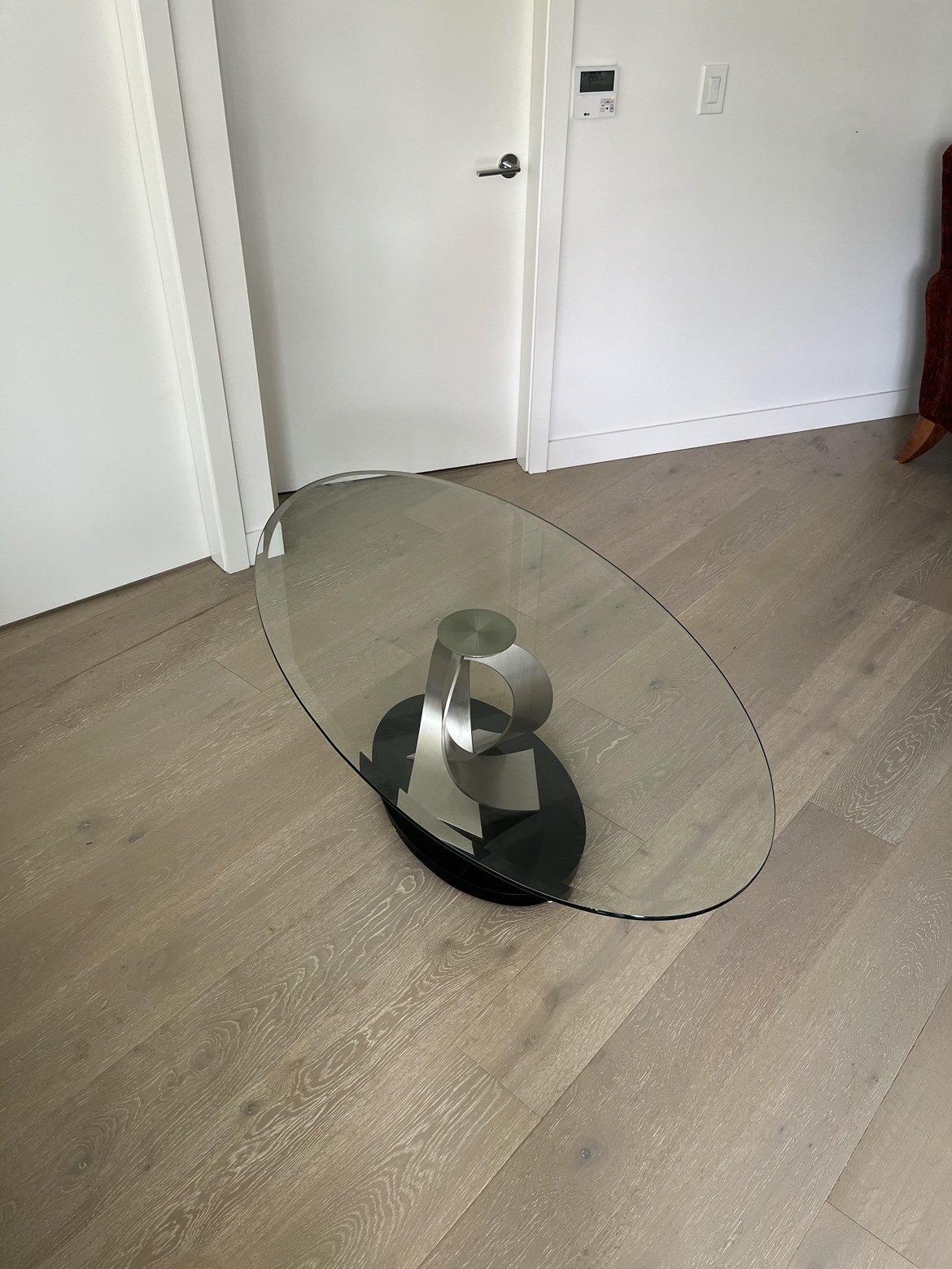Glass and Metal Coffee Table - photo 2