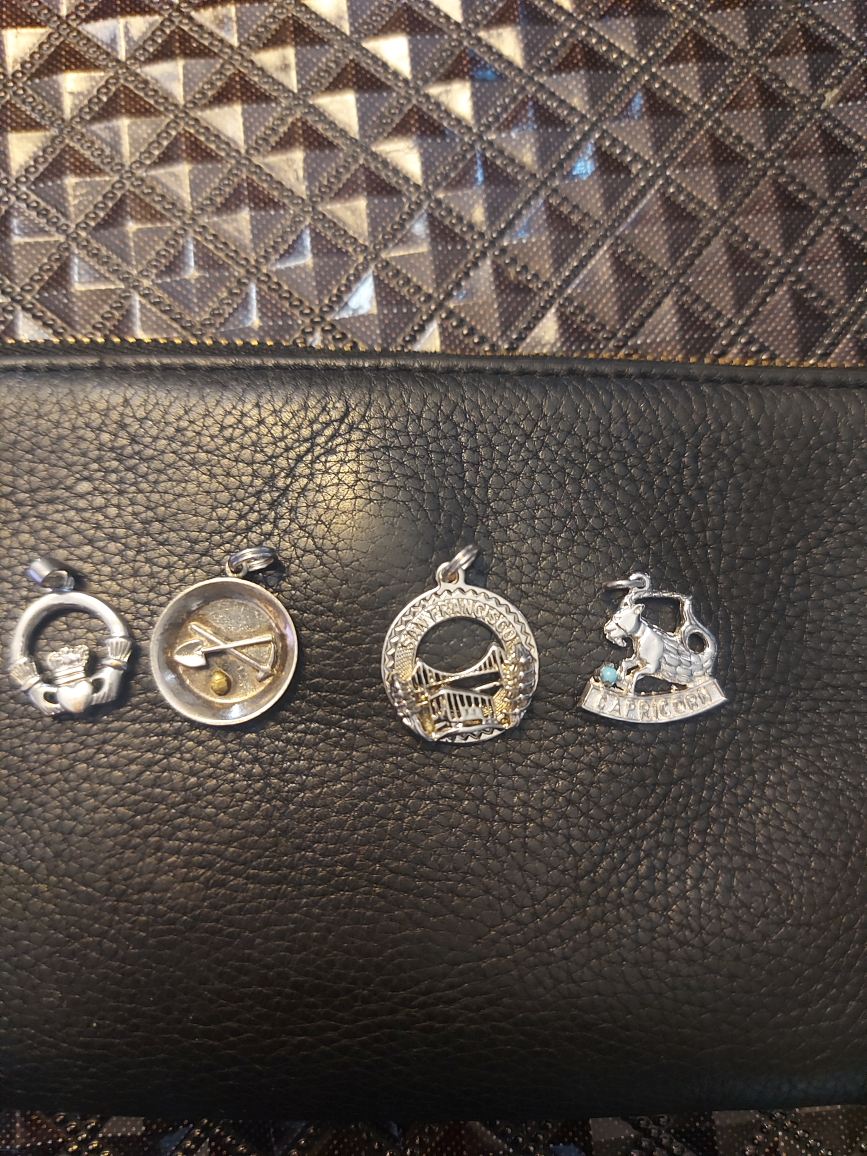 Sterling silver Charm bracelet, extra charms