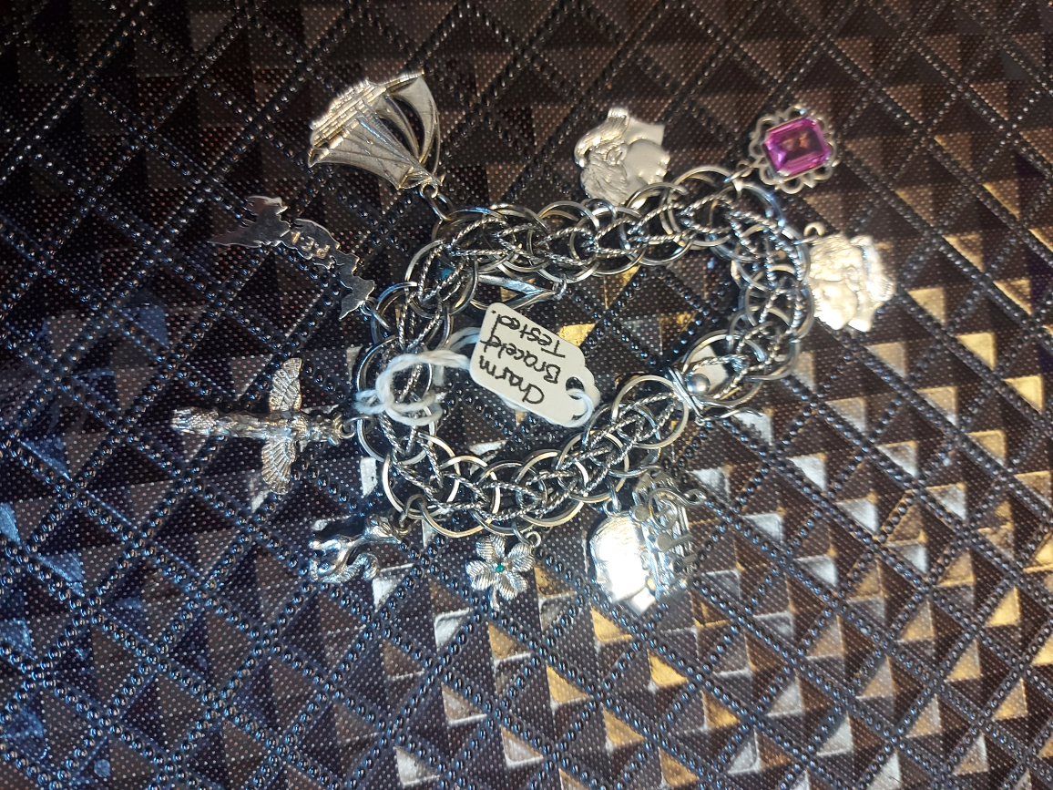 Sterling silver Charm bracelet, extra charms image indicator(2)