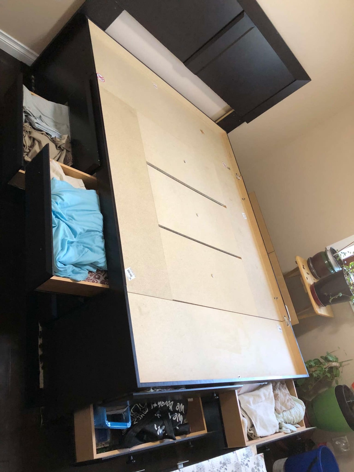 Queen size bed frame with storage - photo 3