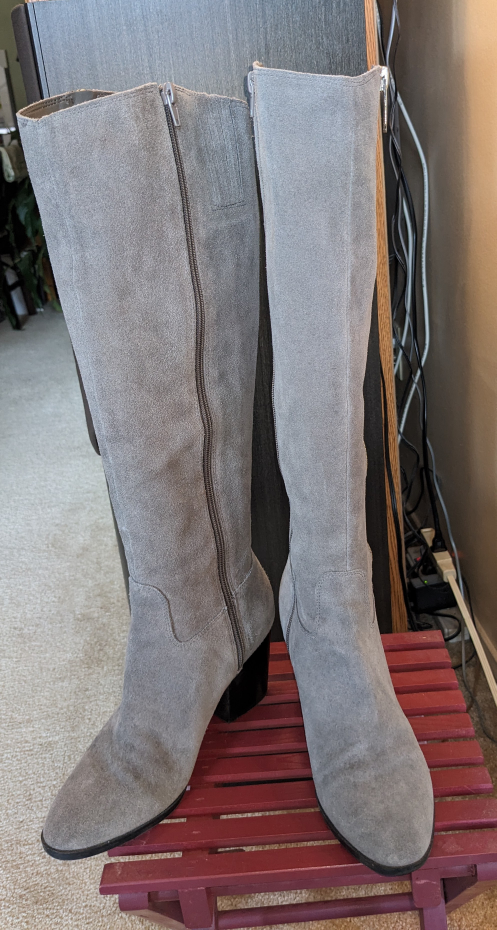 Nine West Grey Suede knee high Boots - photo 2