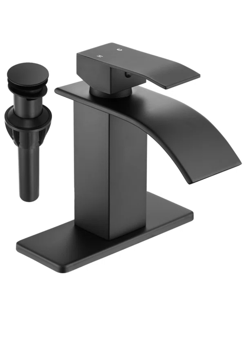 Single Hole Bathroom Faucet and Drain Assembly thumbnail