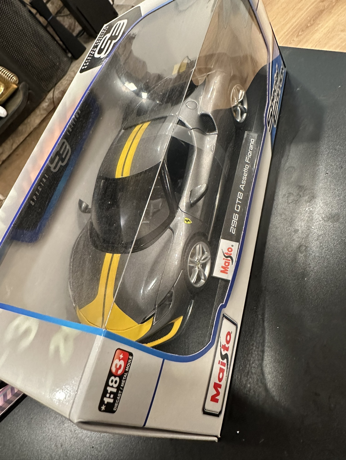 a 1/18 scale model of a Ferrari 296 GTB Assetto Fiorano image indicator(3)