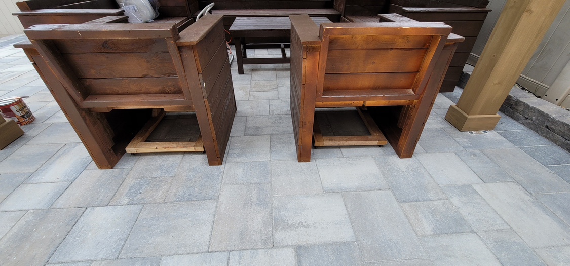 Two Wooden Chairs with Storage - photo 2