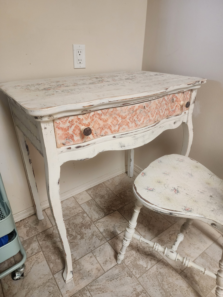 desk and chair