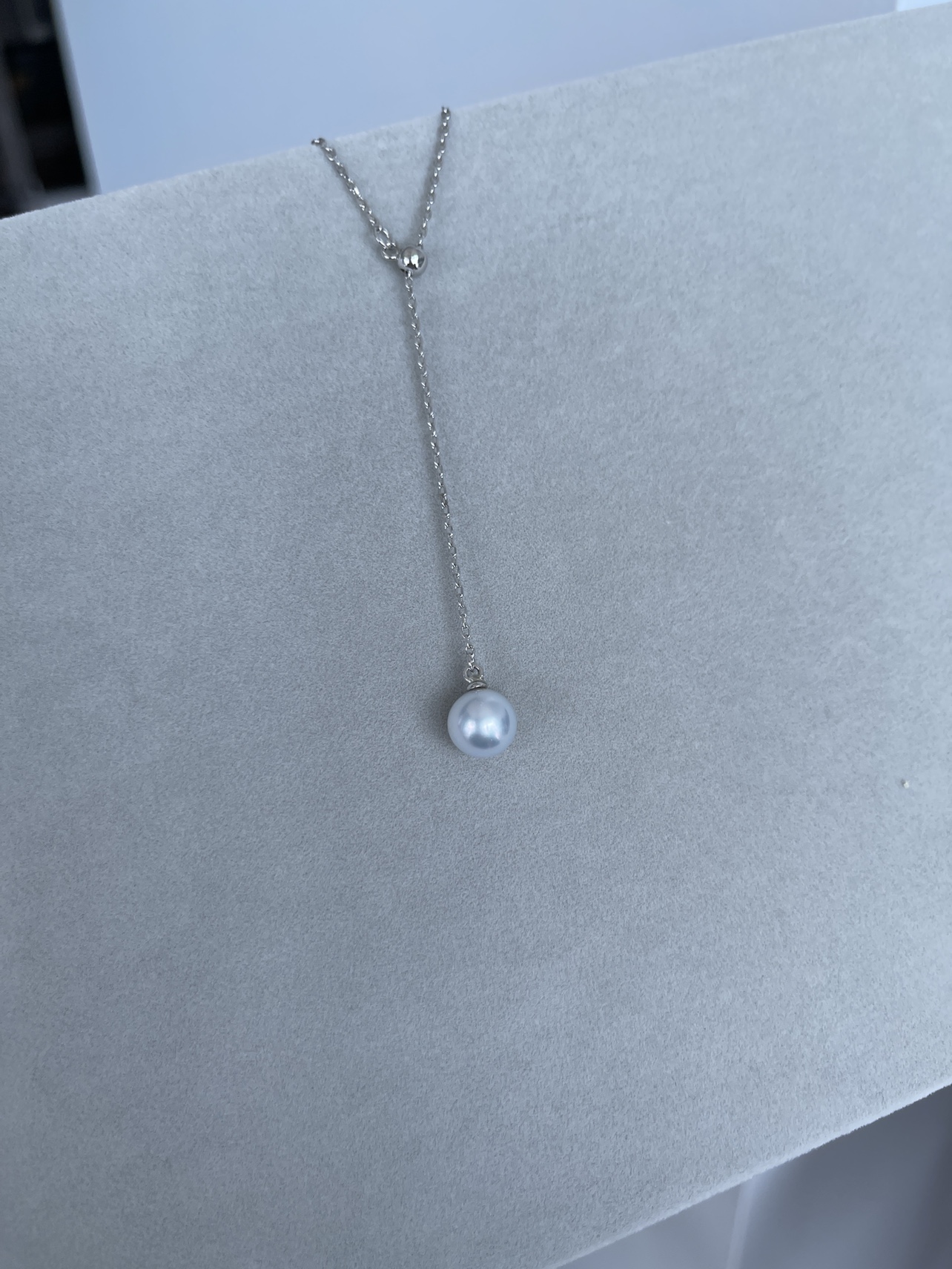 9mm south sea pearl silver necklace image indicator(4)