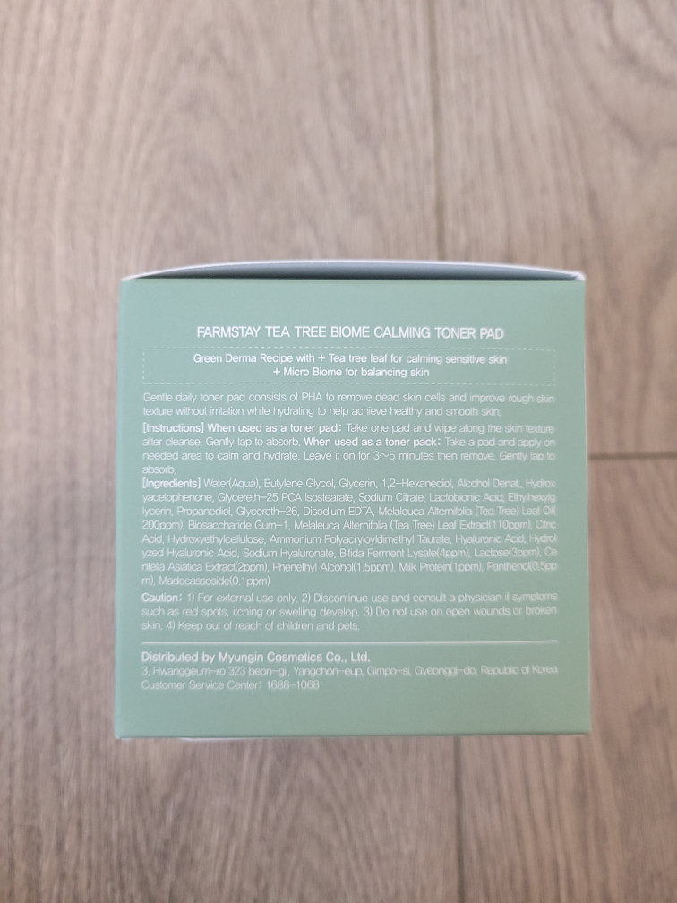 Brand New Farm Stay Tea Tree Biome Calming Toner Pad image indicator(2)